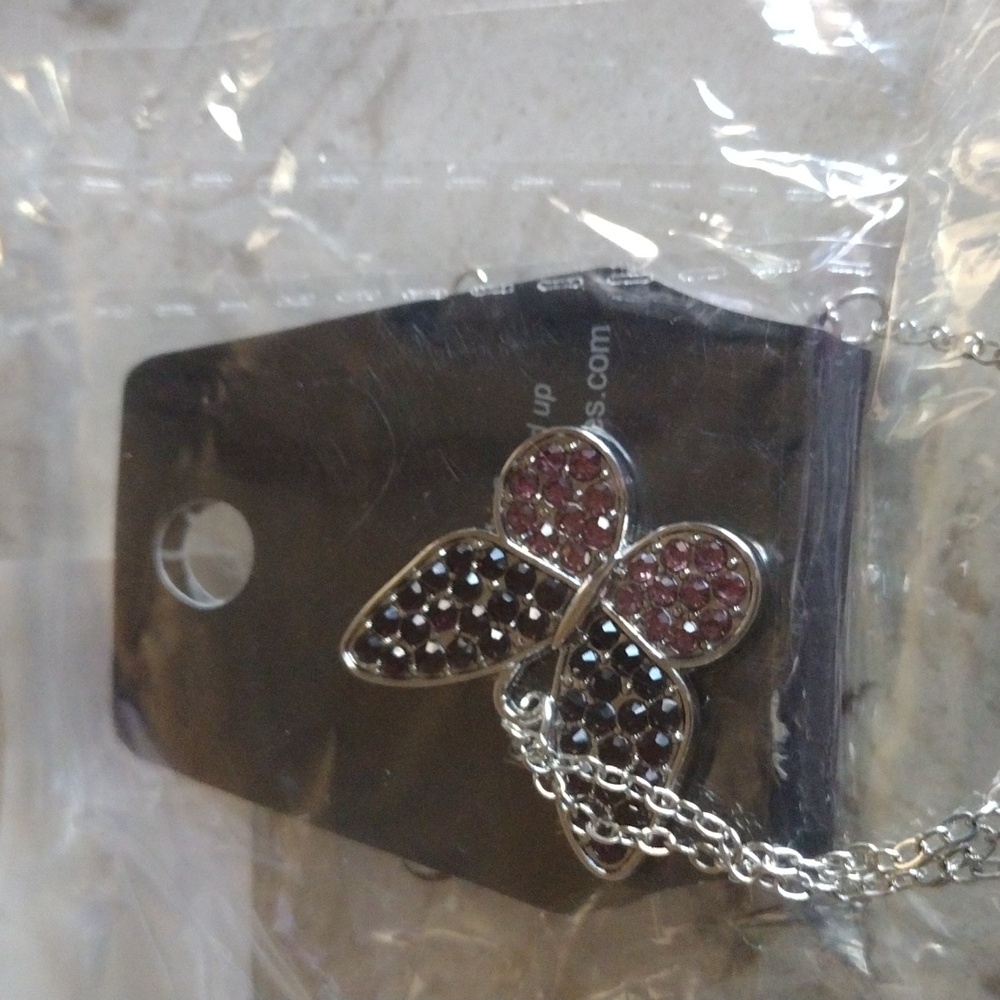 Paparazzi butterfly necklace set with earrings